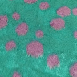 Blue Ladybird Jacquard Fur Fabric - R2 Quality