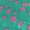 Blue Ladybird Jacquard Fur Fabric - R2 Quality