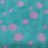 Blue Ladybird Jacquard Fur Fabric - R2 Quality