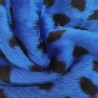 Cobalt Ladybird Jacquard Fur Fabric - R2 Quality