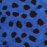 Cobalt Ladybird Jacquard Fur Fabric - R2 Quality