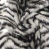 Grey Tiger Jacquard Fur Fabric - R2 Quality
