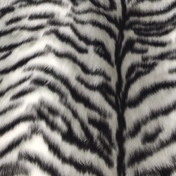 Grey Tiger Jacquard Fur Fabric - R2 Quality