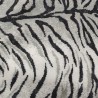 Grey Tiger Jacquard Fur Fabric - R2 Quality
