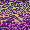 Neon Jaguar Jacquard Fur Fabric - R2 Quality