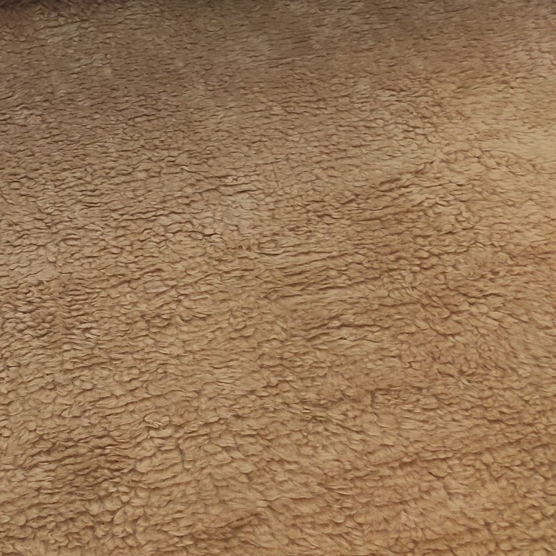 CURLY Teddy Faux Fur Fabric Material - OATMEAL - R1 CURLY Teddy Faux Fur Fabric Material - OATMEAL - R1