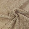CURLY Teddy Faux Fur Fabric Material - OATMEAL - R1