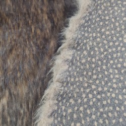 Super Deluxe Luxury Faux Fur Fabric Material - Brown Bear - SAL-1537