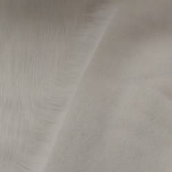 Super Deluxe Luxury Faux Fur Fabric Material - White Long Hair 4cm