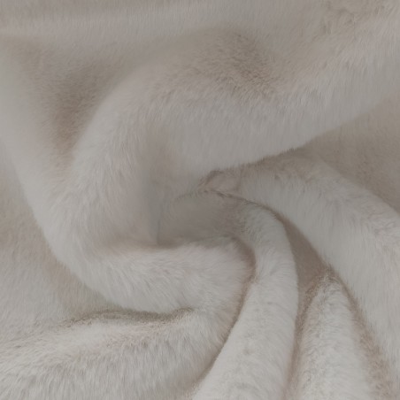 Super Deluxe Luxury Faux Fur Fabric Material - White Super Soft