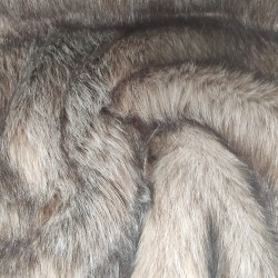 Super Deluxe Luxury Faux Fur Fabric Material - Brown Fox