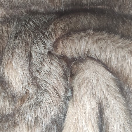 Super Deluxe Luxury Faux Fur Fabric Material - Brown Fox