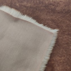Super Deluxe Luxury Faux Fur Fabric Material - Peach & Chestnut