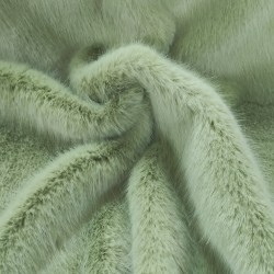 Super Deluxe Luxury Faux Fur Fabric Material - Pistachio / Light Green