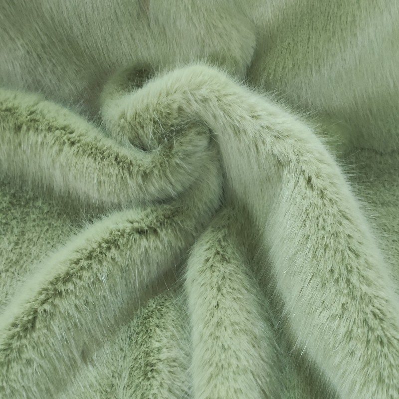 Super Deluxe Luxury Faux Fur Fabric Material - Pistachio / Light Green