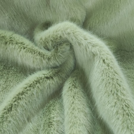 Super Deluxe Luxury Faux Fur Fabric Material - Pistachio / Light Green