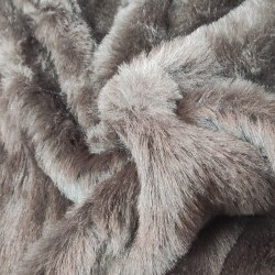 Charcoal Grey Luxury Faux Fur Fabric - AC 435