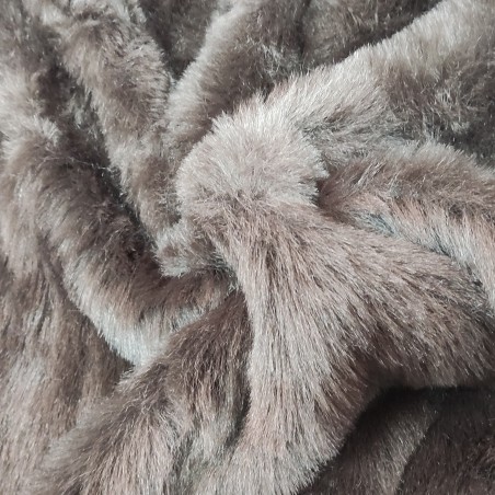 Charcoal Grey Luxury Faux Fur Fabric - AC 435