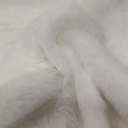 White / Cream Luxury Faux Fur Fabric - AC 435