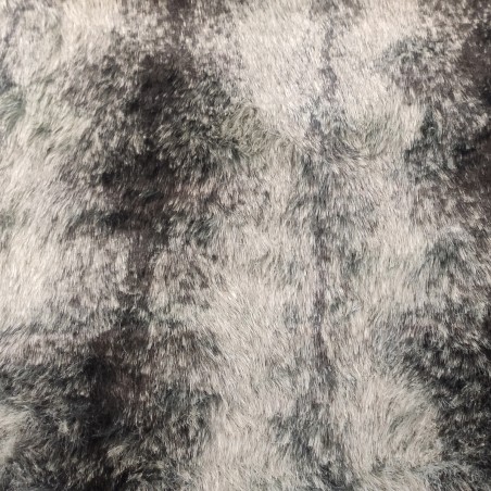 Grey Italian Wolf Luxury Faux Fur Fabric - AC 435