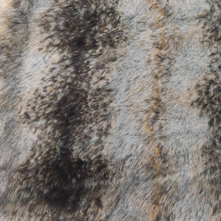 Brown Italian Wolf Luxury Faux Fur Fabric - AC 435