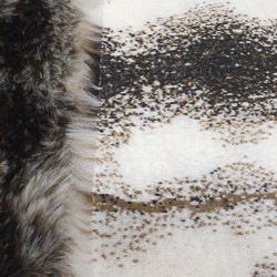 White Italian Wolf Luxury Faux Fur Fabric - AC 435