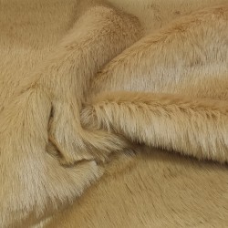 Pampas Dark Beige Luxury Faux Fur Fabric - AC 435