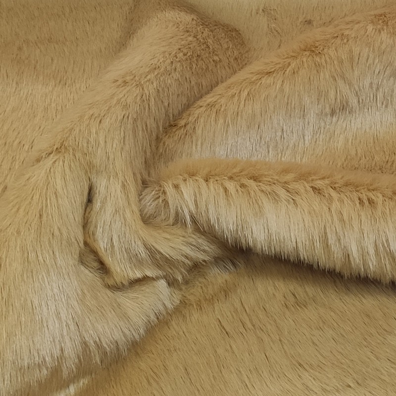Pampas Dark Beige Luxury Faux Fur Fabric - AC 435