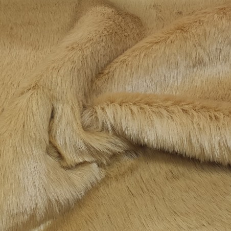 Pampas Dark Beige Luxury Faux Fur Fabric - AC 435