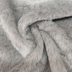 Ash Light Grey Luxury Faux Fur Fabric - AC 435