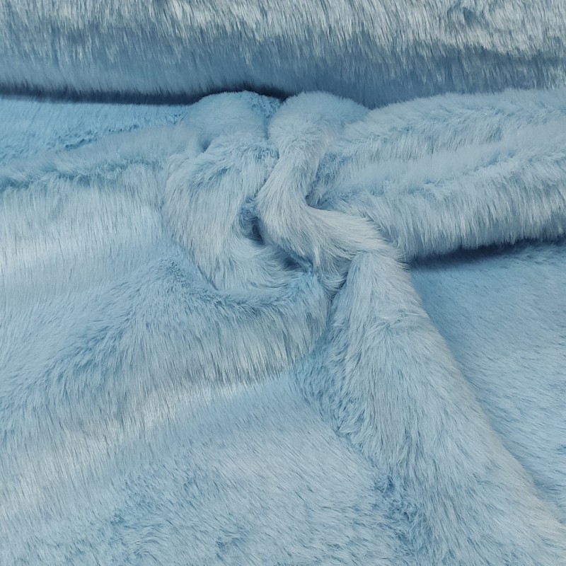 Baby Blue Luxury Faux Fur Fabric - AC 435