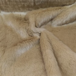 Magnolia Beige Luxury Faux Fur Fabric - AC 435