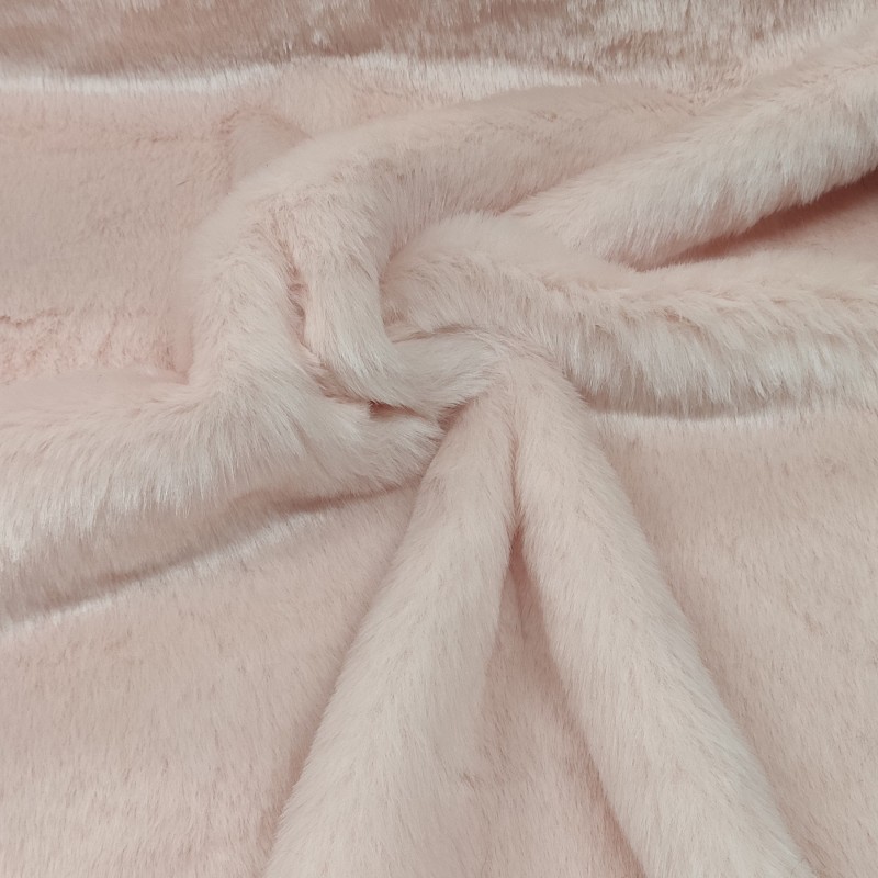 Baby Pink Luxury Faux Fur Fabric - AC 435