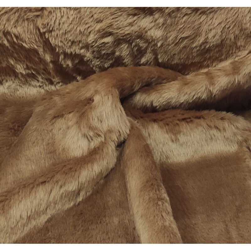 Antelope Tan Luxury Faux Fur Fabric - AC 435
