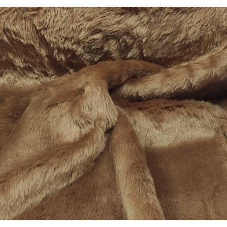 Antelope Tan Luxury Faux Fur Fabric - AC 435
