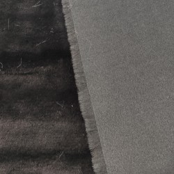 Black Luxury Faux Fur Fabric - AC 435