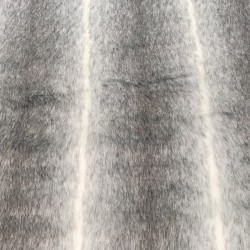 Merging Ombre Grey Luxury Faux Fur Fabric - AC 435
