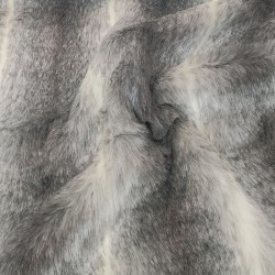Merging Ombre Grey Luxury Faux Fur Fabric - AC 435