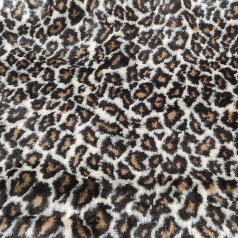 Leopard Luxury Faux Fur Fabric - AC 435