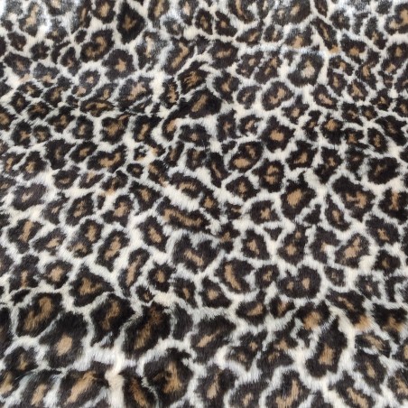 Leopard Luxury Faux Fur Fabric - AC 435