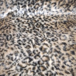 Brown Ocelot Luxury Faux Fur Fabric - AC 435