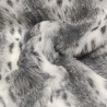Sodes Lynx Black & White Luxury Faux Fur Fabric - AC 435