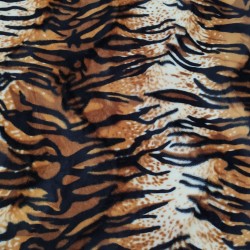 Tiger Soft Animal Print Velboa Faux Fur Fabric
