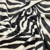 Zebra Soft Animal Print Velboa Faux Fur Fabric