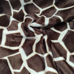 Big Giraffe Soft Animal Print Velboa Faux Fur Fabric