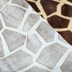 Big Giraffe Soft Animal Print Velboa Faux Fur Fabric
