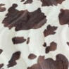 Brown Cow Soft Animal Print Velboa Faux Fur Fabric