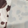 Brown Cow Soft Animal Print Velboa Faux Fur Fabric