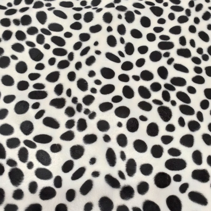 Dalmatian Soft Animal Print Velboa Faux Fur Fabric