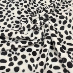 Dalmatian Soft Animal Print Velboa Faux Fur Fabric